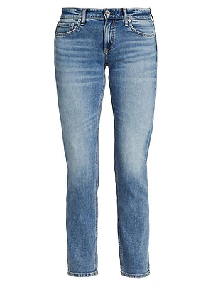 Dre Low-Rise Slim Boyfriend Jeans