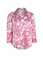 Dani Printed Silk Blouse