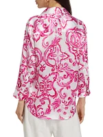 Dani Printed Silk Blouse