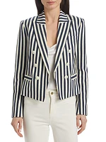 Brooke Cropped Double-Breasted Blazer