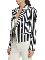 Brooke Cropped Double-Breasted Blazer