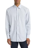 COLLECTION Grid Button-Front Shirt