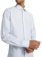 COLLECTION Grid Button-Front Shirt