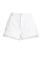 Tailored Slouch Denim Shorts