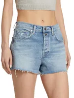 Monroe High-Rise Cut-Off Denim Shorts