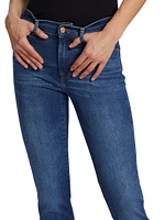 Mid-Rise Stretch Boot-Cut Jeans