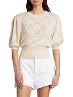 Pointelle Star Sweater