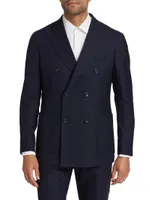 COLLECTION Pinstriped Double-Breasted Sport Coat