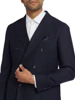 COLLECTION Pinstriped Double-Breasted Sport Coat