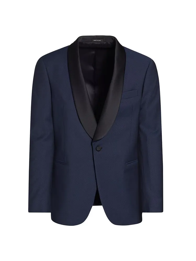 COLLECTION Wool One-Button Dinner Jacket