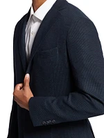 COLLECTION Rib-Knit Wool-Blend Single-Breasted Sport Coat