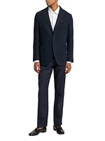 COLLECTION Rib-Knit Wool-Blend Single-Breasted Sport Coat