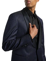 COLLECTION Sparkle Floral Wool-Blend One-Button Suit Jacket