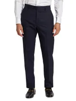 COLLECTION Pinstriped Wool Suit Pants