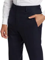 COLLECTION Pinstriped Wool Suit Pants