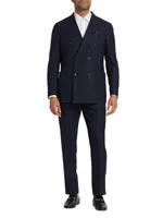 COLLECTION Pinstriped Wool Suit Pants