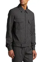 COLLECTION Pinstriped Shirt Jacket