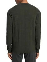 COLLECTION Grid Wool-Blend Sweater