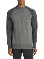 COLLECTION Ribbed Cotton & Wool-Blend Sweater