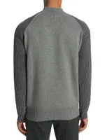 COLLECTION Ribbed Cotton & Wool-Blend Sweater