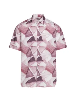 COLLECTION Watercolor Button-Front Shirt