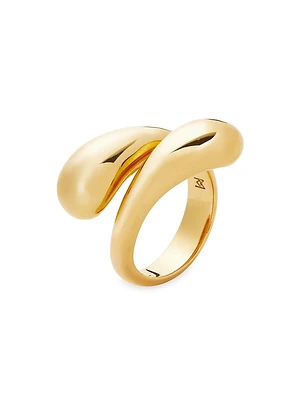 Savi X Missoma 18K Gold Vermeil Sculptural Crossover Ring