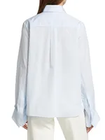 High-Low Button-Front Shirt