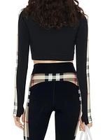 Cynthia Cropped Zip-Front Top