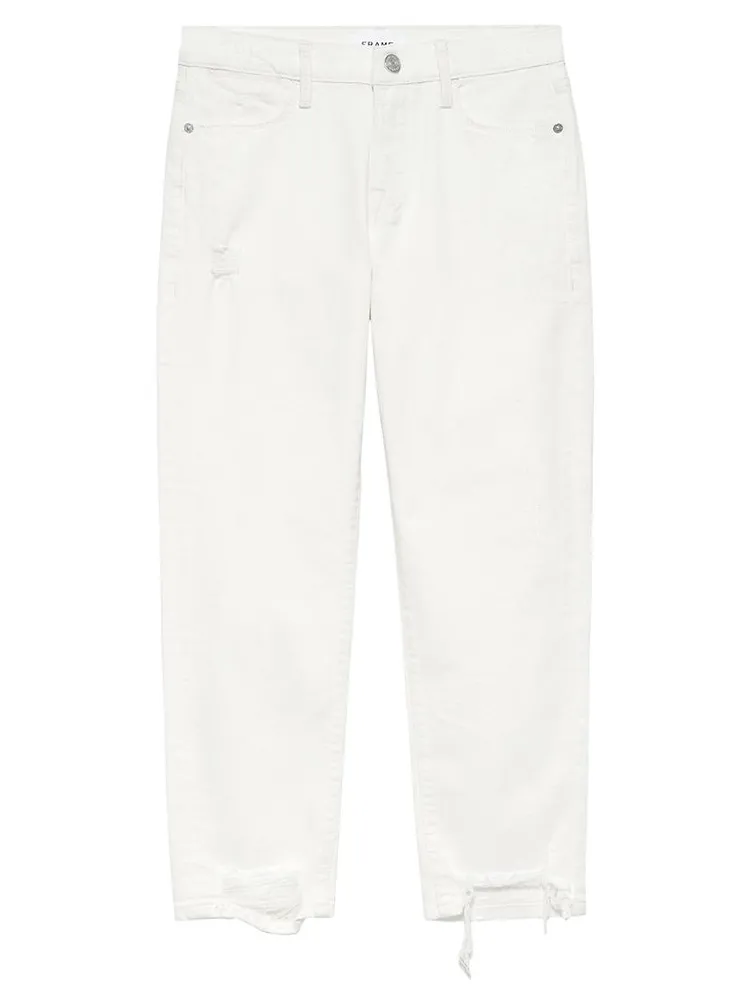 Le High Straight-Leg Cropped Jeans