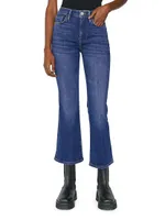 Le One Cropped Boot-Cut Jeans