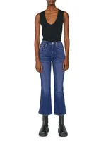 Le One Cropped Boot-Cut Jeans