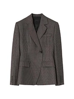 Claudete Puppytooth Wool Jacket