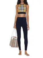 Zadie Cropped Check Top