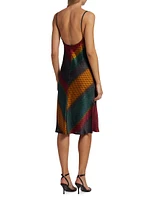 Golden Grove Printed Silk Slipdress