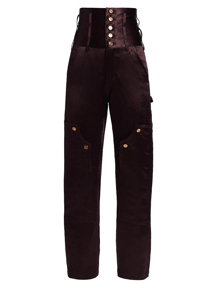 May High-Waisted Corset Pants