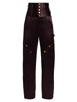 May High-Waisted Corset Pants