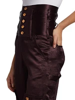 May High-Waisted Corset Pants