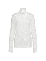 St. Dorothy Lace Turtleneck Top