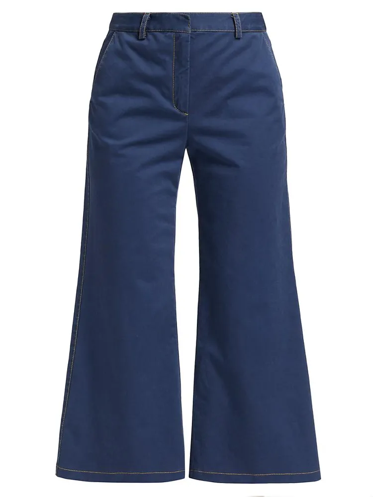 Mercer Cropped Wide-Leg Pants