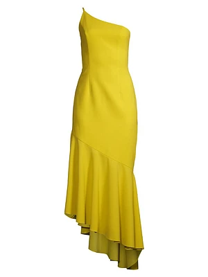 Asymmetric One-Shoulder Maxi Dress