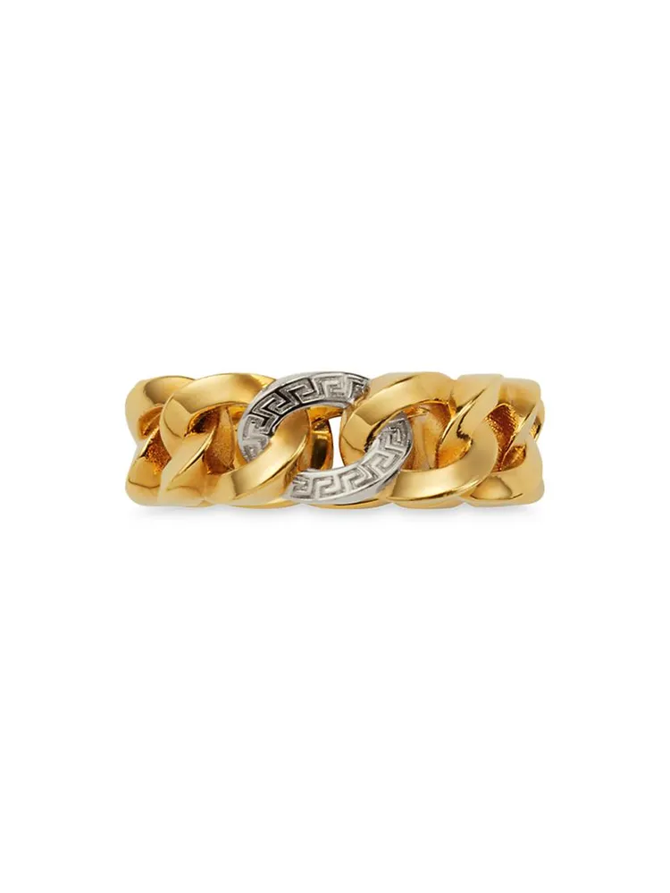 Chunky Two-Tone Chain Ring