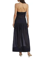 Assemblage Strapless Maxi Dress