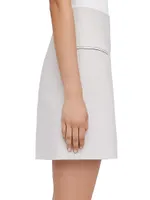 Tailored Mini Wrap Skirt
