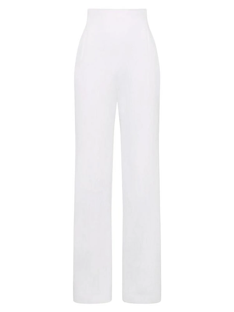 High-Waisted Tailored Trousers