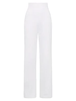 High-Waisted Tailored Trousers