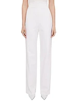 High-Waisted Tailored Trousers