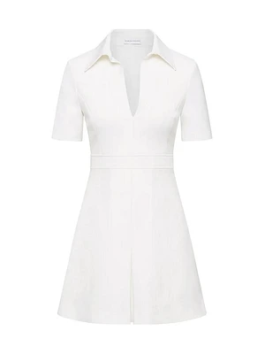 Italian Milano Pleat Mini Shirtdress