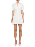 Italian Milano Pleat Mini Shirtdress