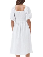 Areca Broderie Midi-Dress