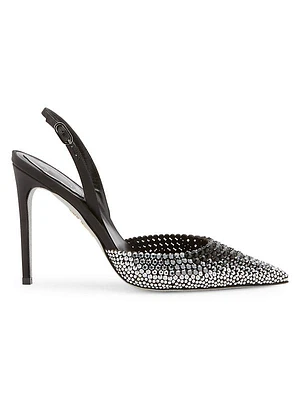 105MM Crystal Slingback Pumps